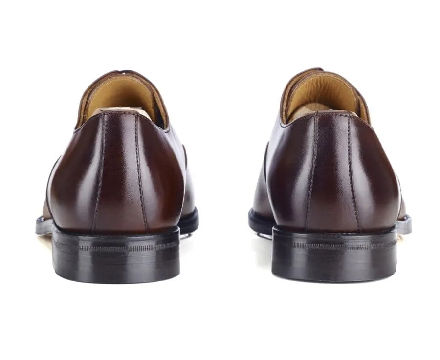 Patina Chocolate Oxford shoes - Leather outsole - WINFORD