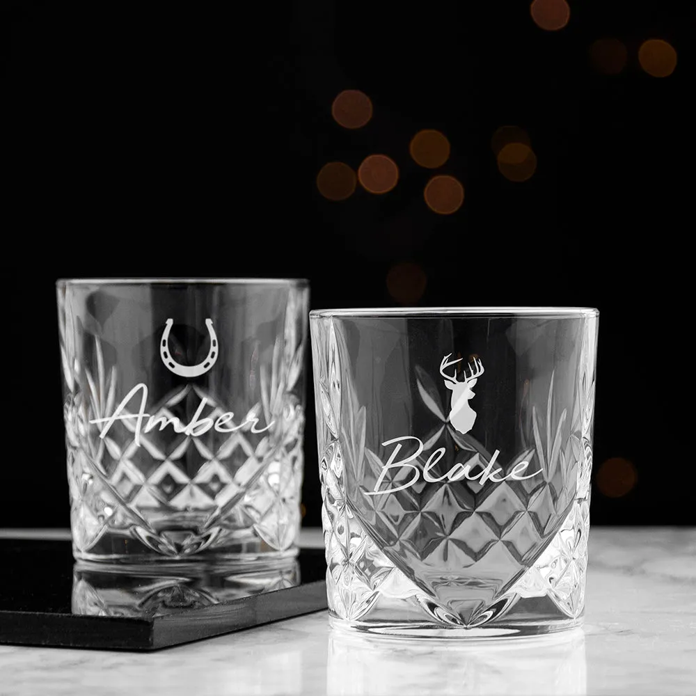 Personalised Stag Whisky Tumbler