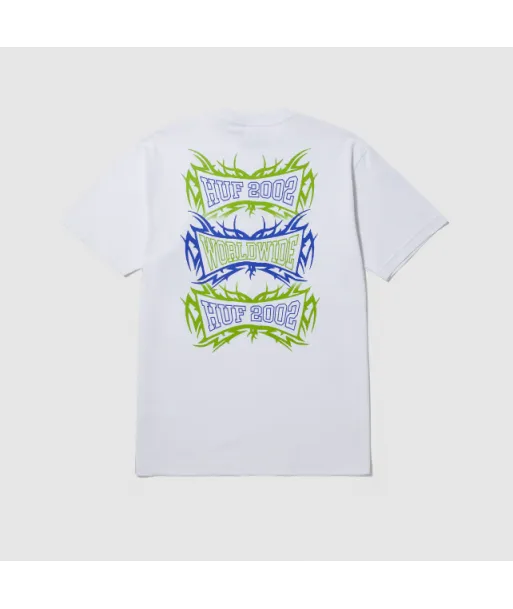 Polera HUF Hell Razor Blanca