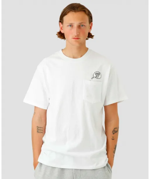 Polera HUF In The Pocket Blanca