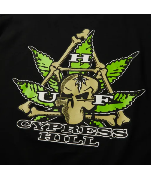 Polera HUF x Cypress Hill Triple Triangle Negra