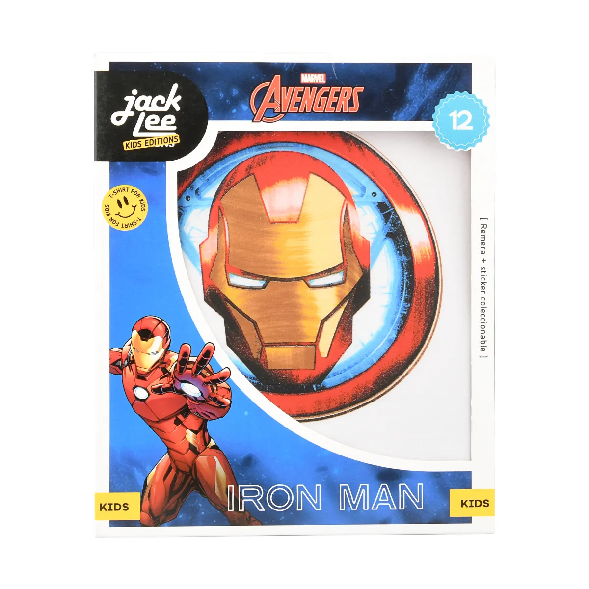 Remera Jack Lee Iron Man para Niños