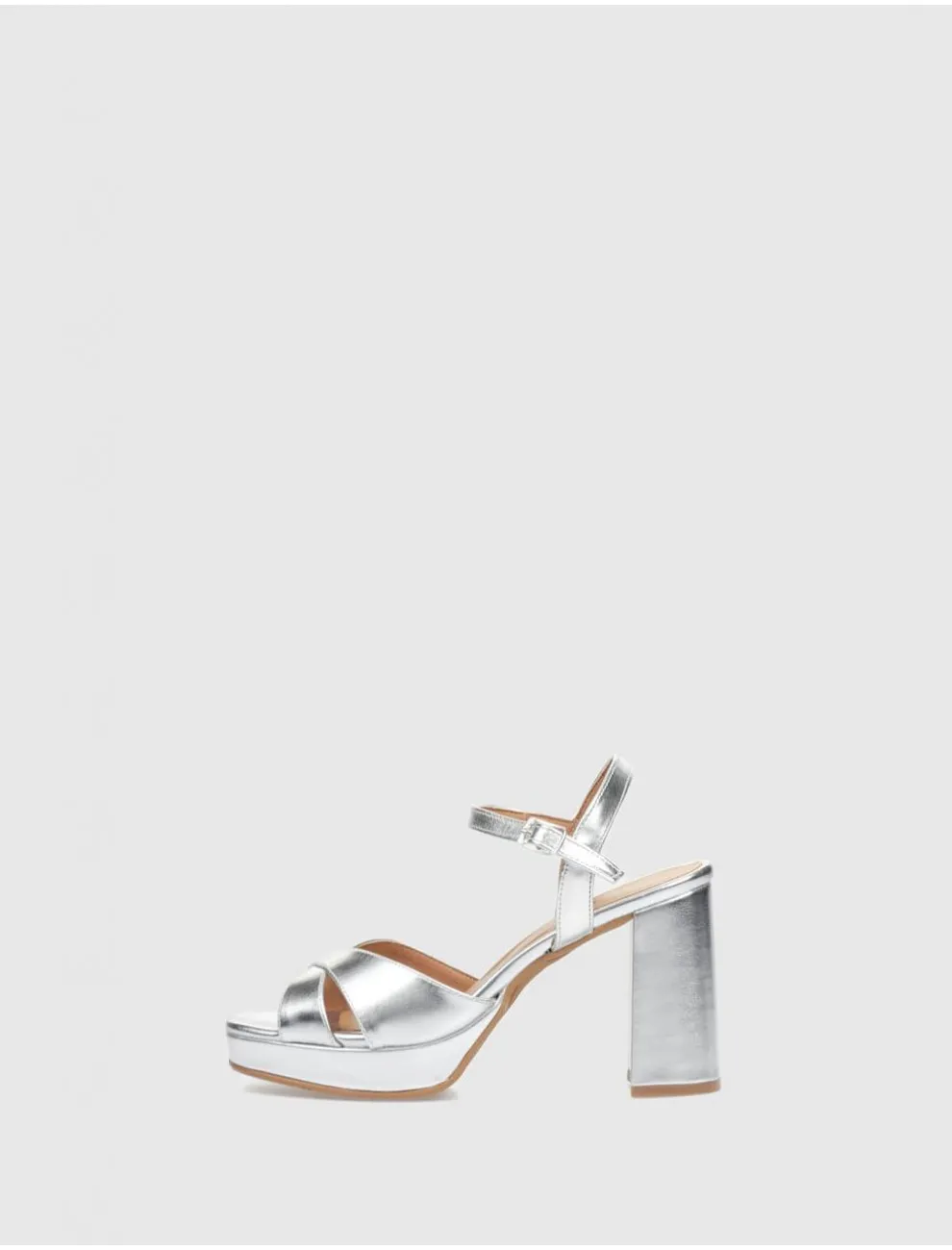 Sandalia Obvio Shoes Kaie Plata