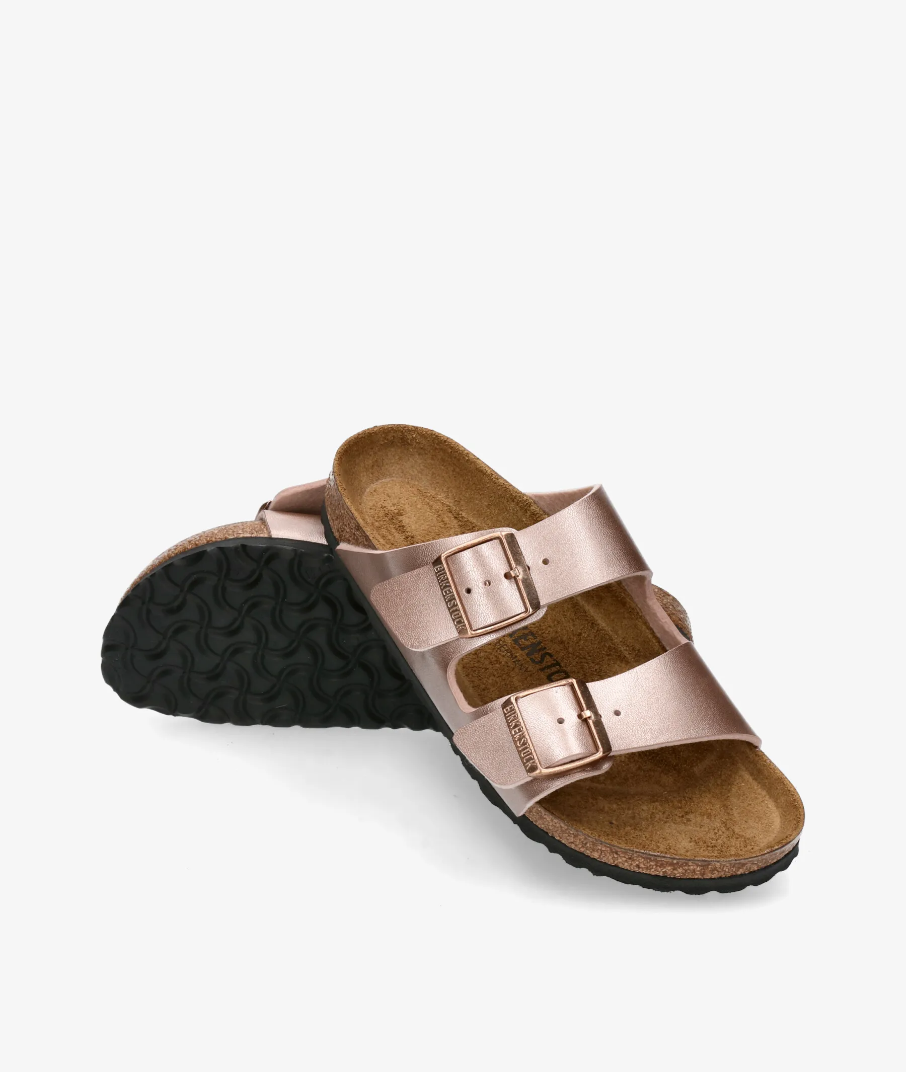 Sandalias Birkenstock  ARIZONA BF en nude metalizado