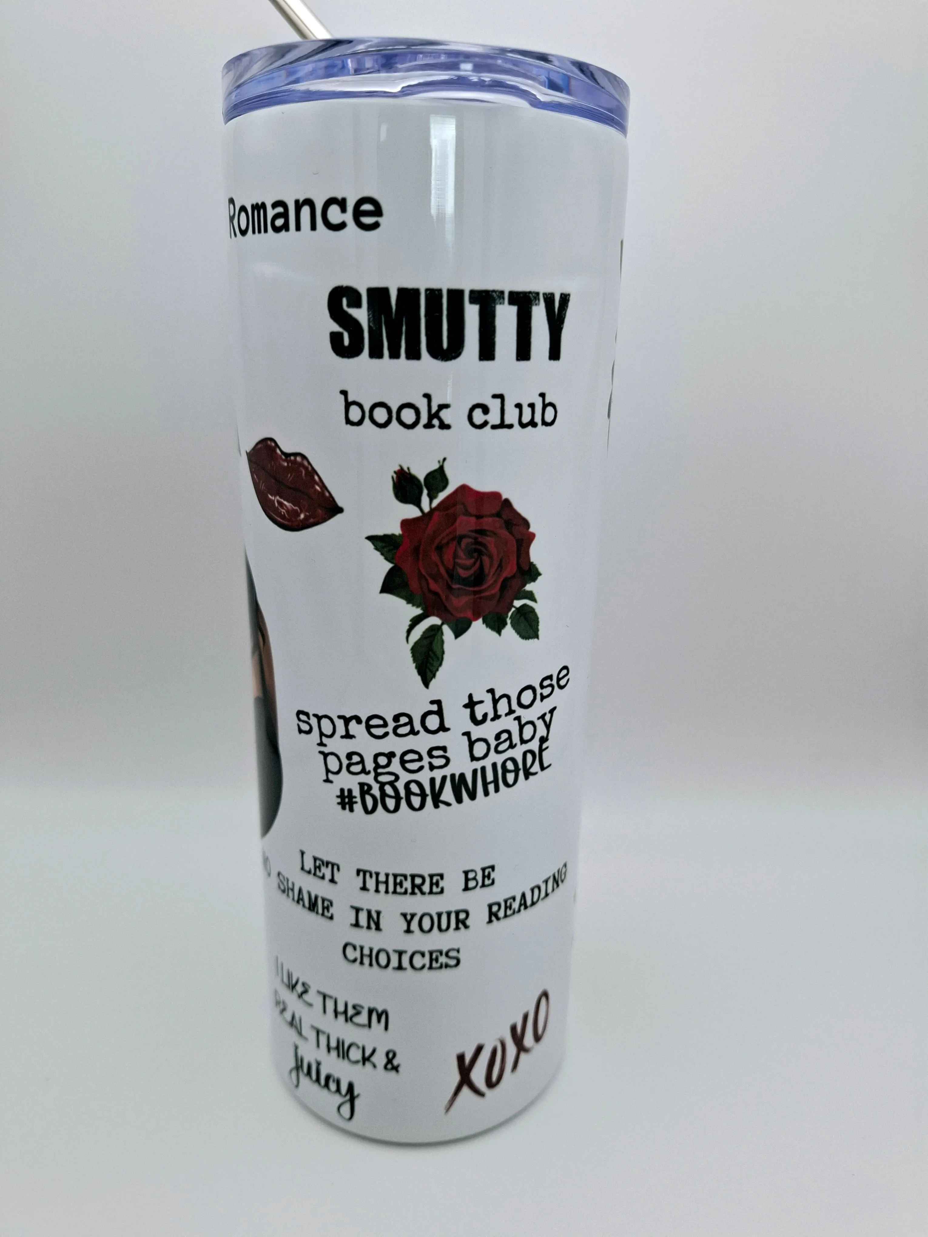 Smutty book club 20oz Metal Tumbler with Straw