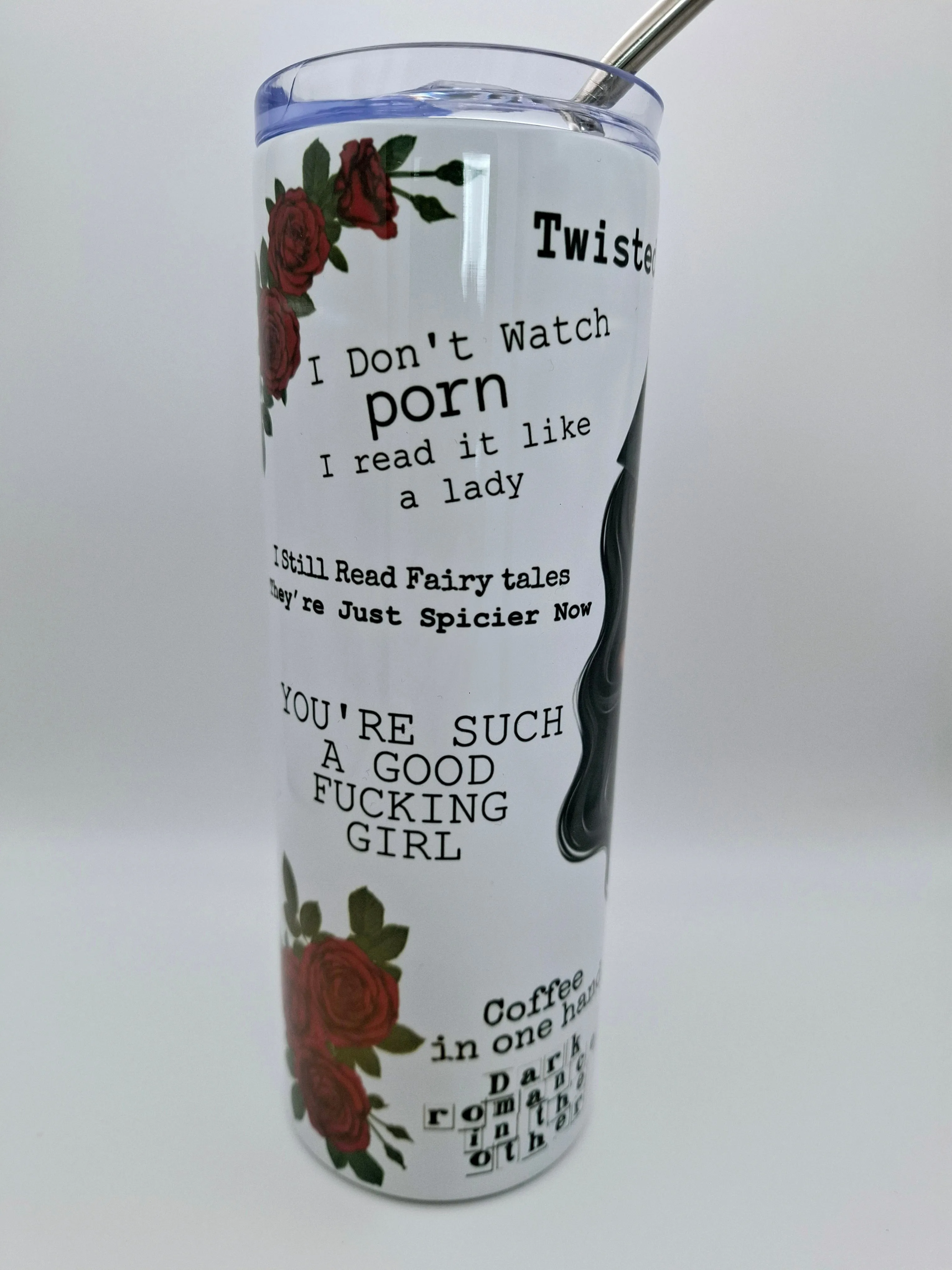 Smutty book club 20oz Metal Tumbler with Straw