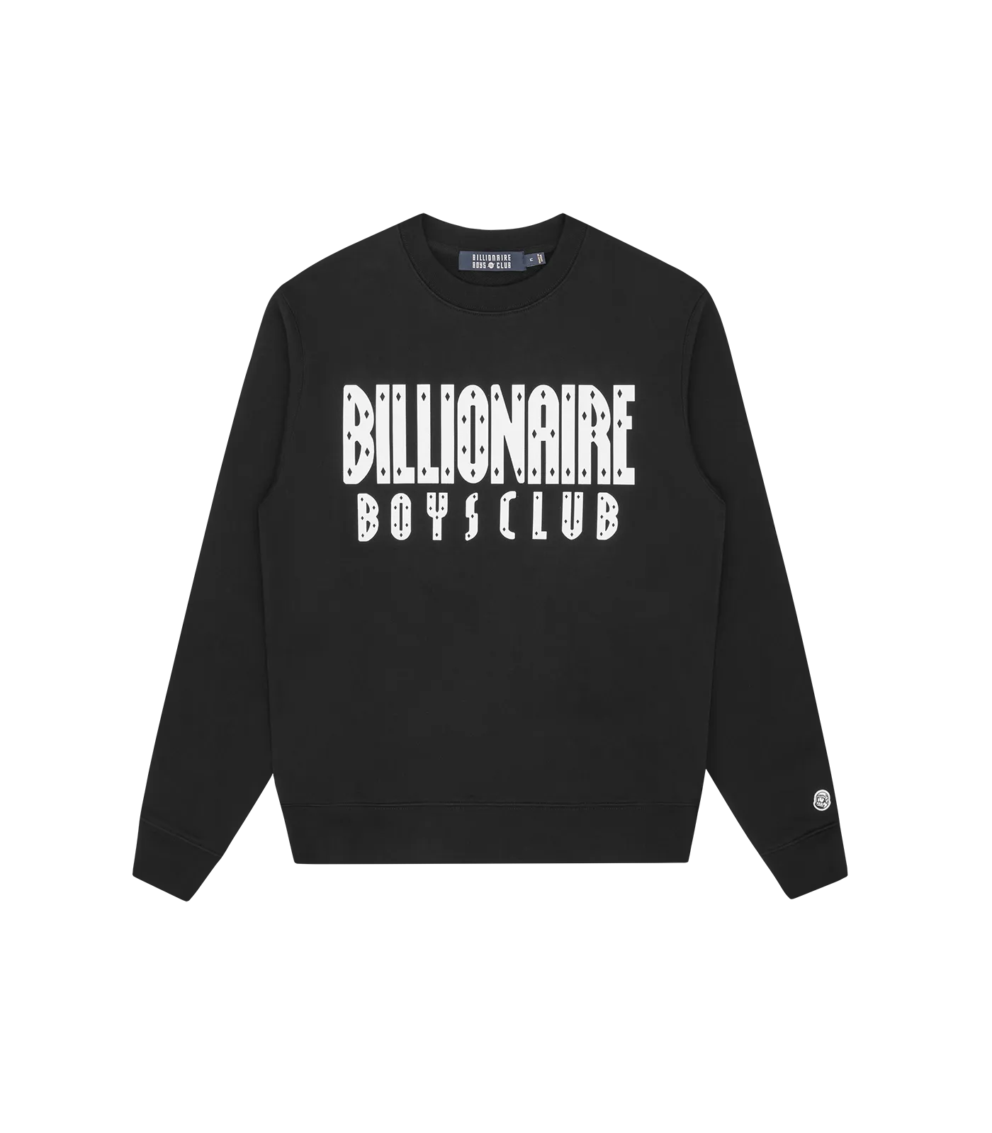 STRAIGHT LOGO CREWNECK - BLACK