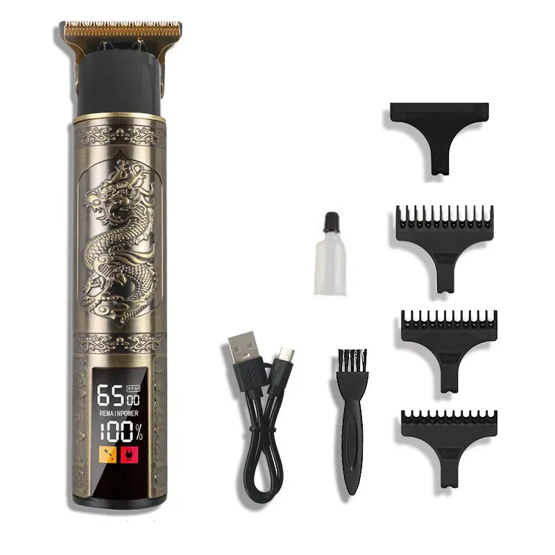 Three-speed Large-screen Power Display Metal Shaver T9