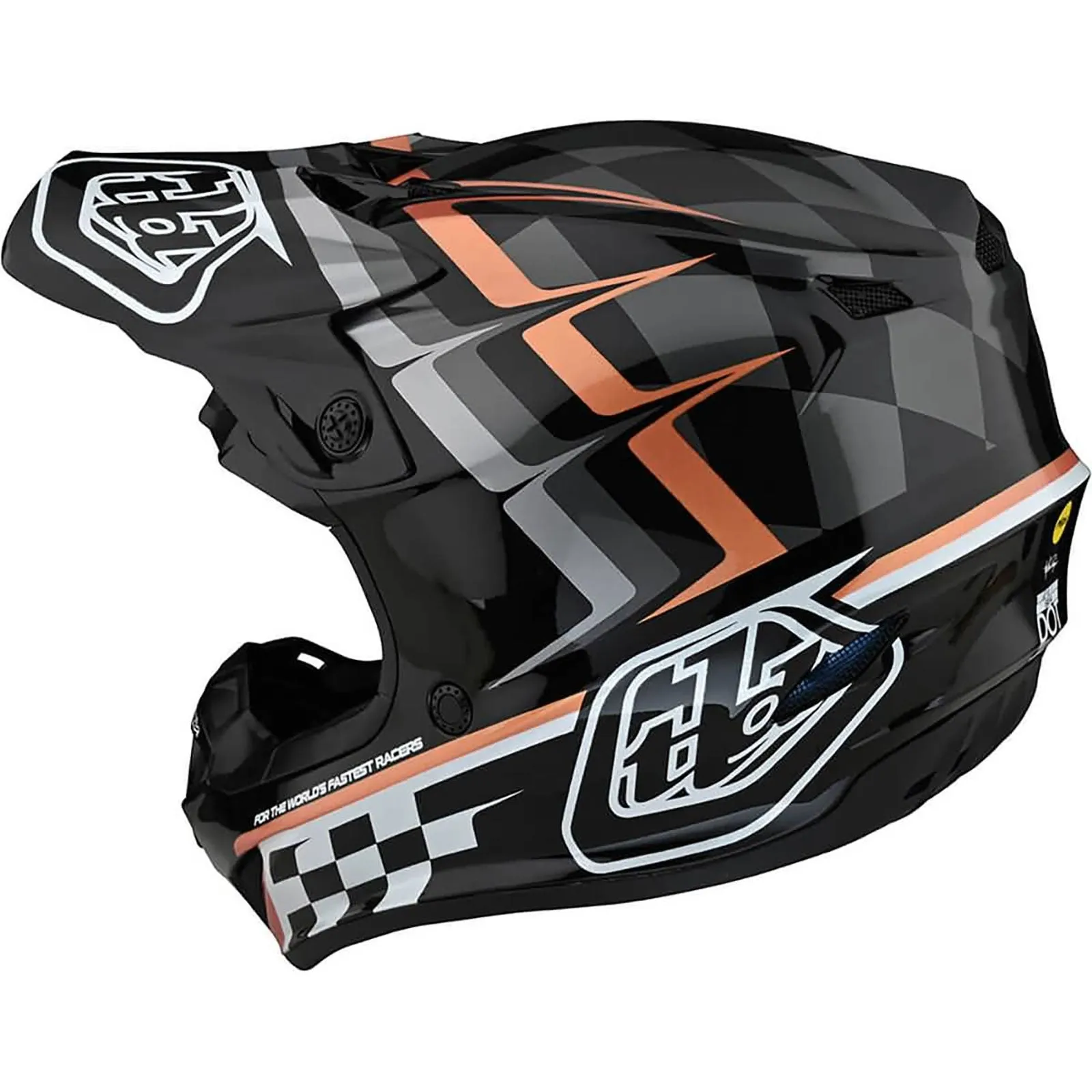 Troy Lee Designs SE4 Polyacrylite Warped MIPS Off-Road Helmet - Refurbished, No Tags