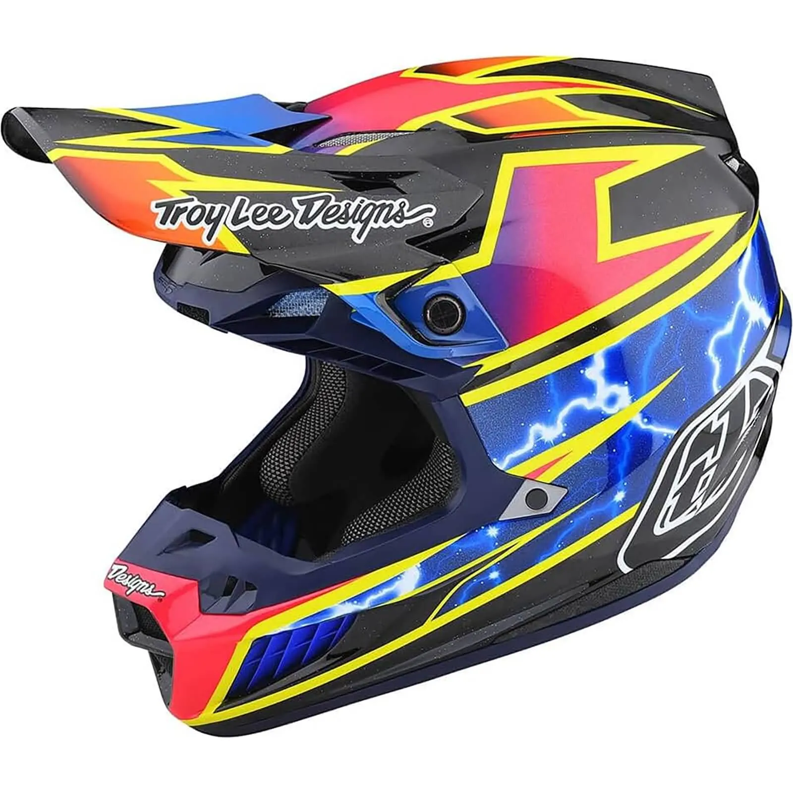 Troy Lee Designs SE5 Carbon Lightning MIPS Adult Off-Road Helmets - Refurbished, No Tags