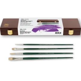 Winsor & Newton Winton Heritage Oil Paint Brushes Wooden Box Set