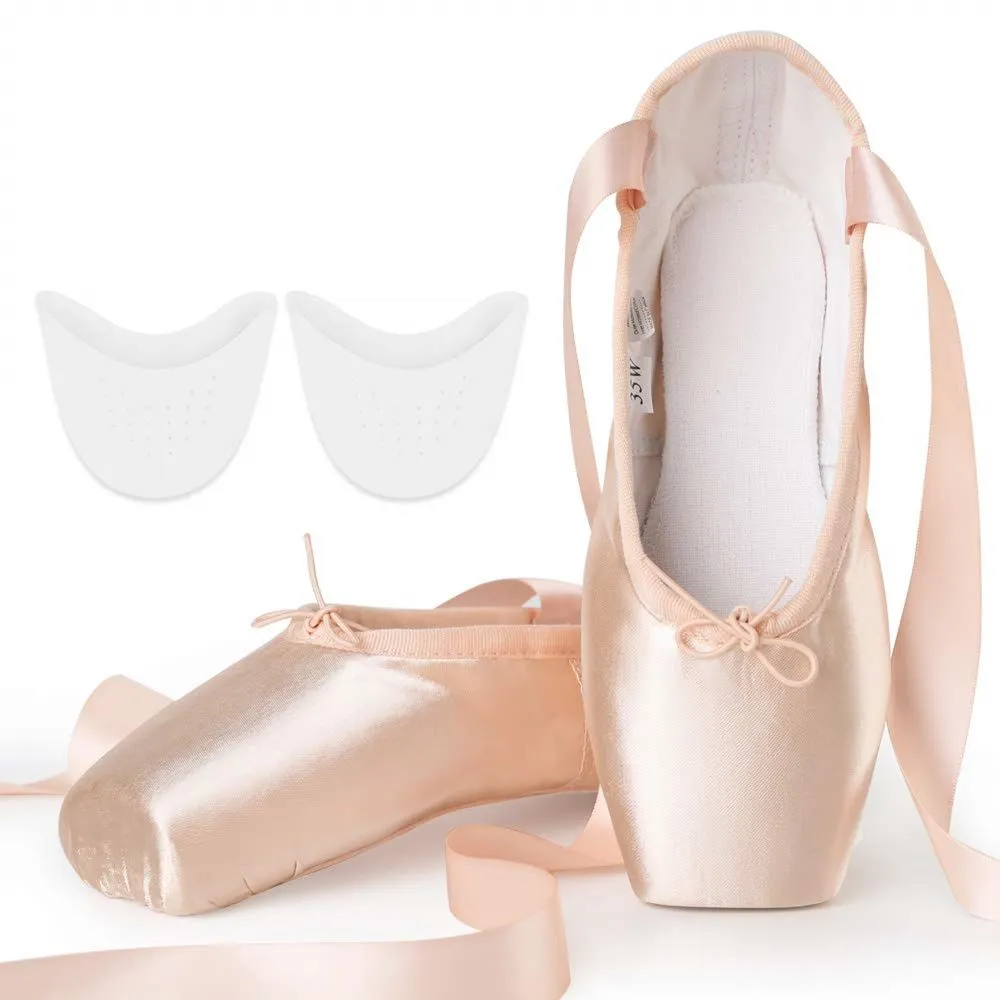 Zapatillas de Ballet Punta Profesionales con Siliconas Punta