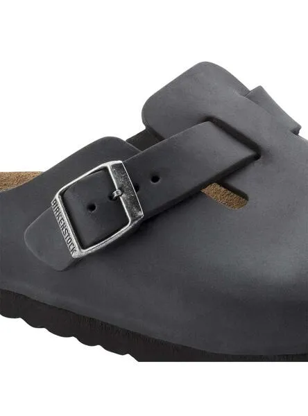 Zuecos Birkenstock para mujer Boston negro