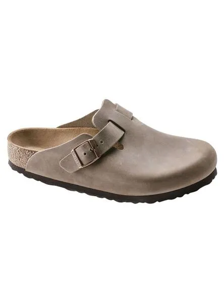 Zuecos para mujer Birkenstock Boston oil beige 